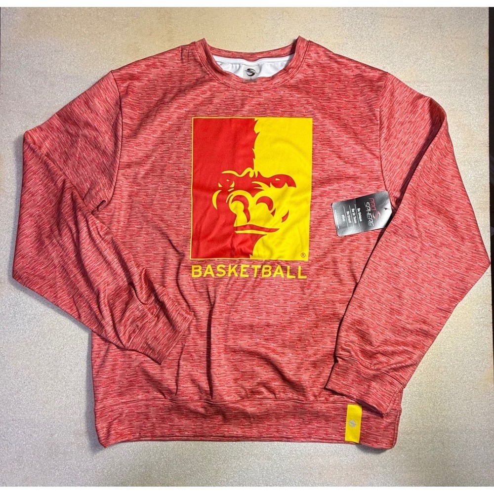 ProSphere Mens Basketball Performance Sweatshirt Red Space Dye Large NWT-2229